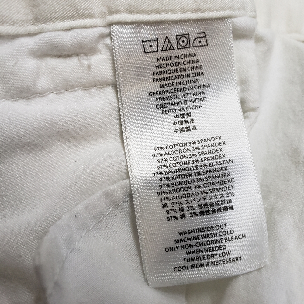Womens Michael Kors size 10 white cotton spandex dress pants lightweight - Picture 8 of 11